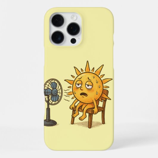 De Zon op een Warme Pauze iPhone Hoesje (Achterkant)