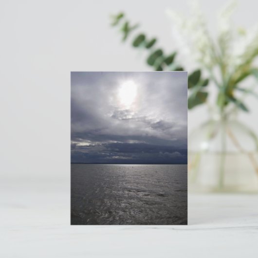 De zon op het oplosmiddel briefkaart (Staand voorkant)