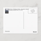 De zon op het oplosmiddel briefkaart (Achterkant)