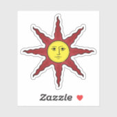 De zon oplichten sticker (Vel)