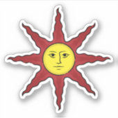 De zon oplichten sticker (Voorkant)