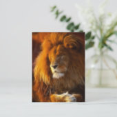 De zon opmaken, koning van de Oerwoud Leeuw II Briefkaart (Staand voorkant)