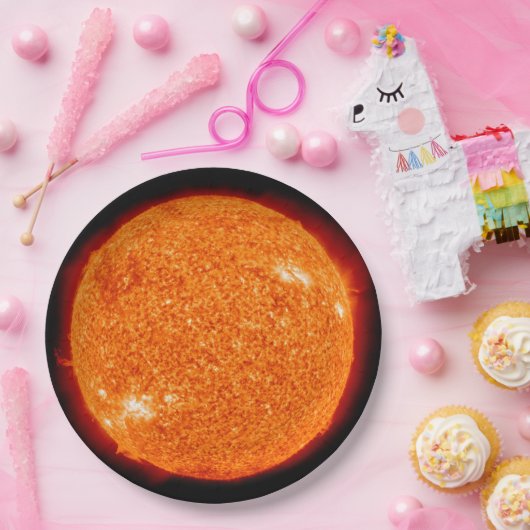 De zon papieren bordje (Feest)