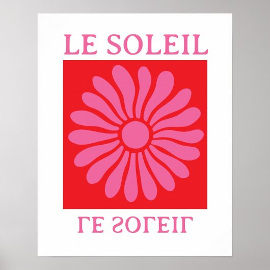 De zon poster (Voorkant)