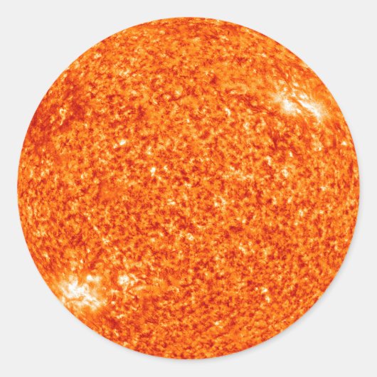 De zon ronde sticker (Voorkant)