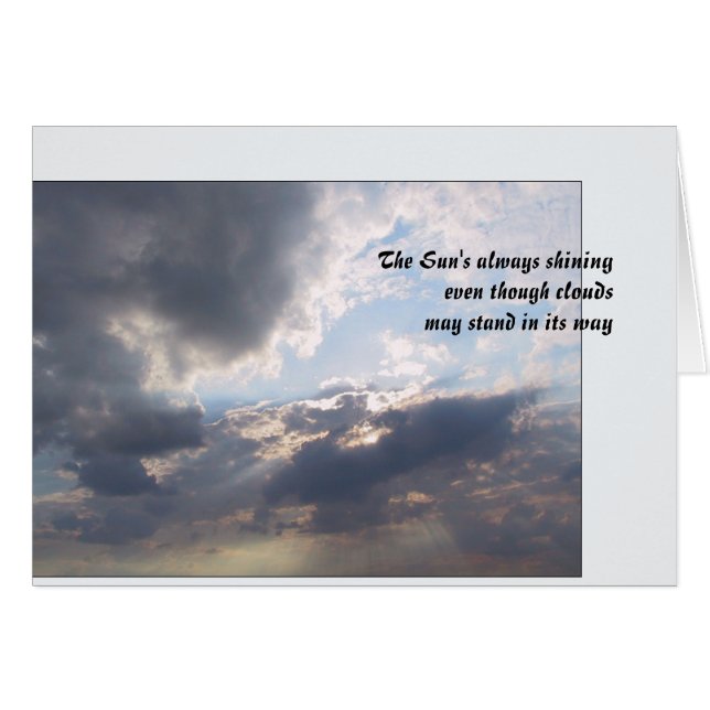 De zon schijnt altijd (Voorkant Horizontaal)