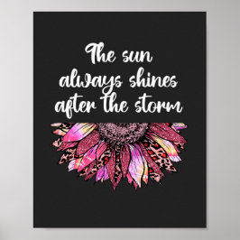 De zon schijnt altijd poster