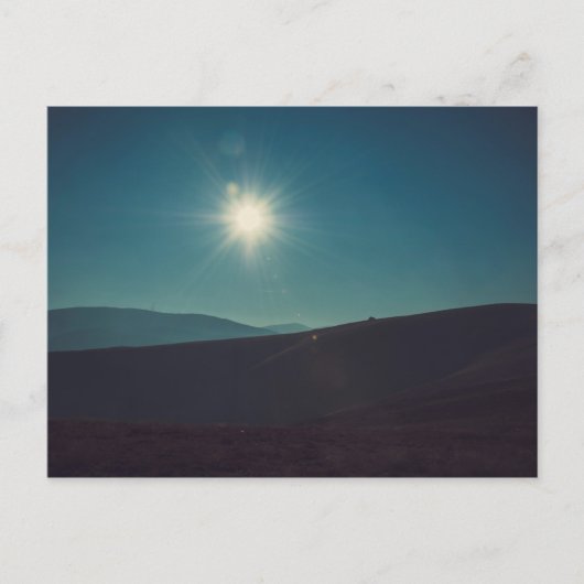 De zon schijnt briefkaart (Voorkant)