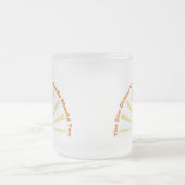 De zon schijnt elke dag en jij ook 10 matglas koffiemok (Center)