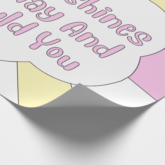 De zon schijnt elke dag en jij ook 1 cadeaupapier (Hoek)