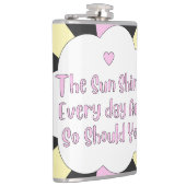De zon schijnt elke dag en jij ook 1 heupfles (Rechts)