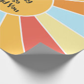 De zon schijnt elke dag en jij ook 2 cadeaupapier (Hoek)