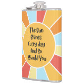 De zon schijnt elke dag en jij ook 2 heupfles (Links)