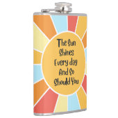 De zon schijnt elke dag en jij ook 2 heupfles (Rechts)