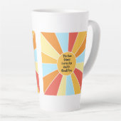 De zon schijnt elke dag en jij ook 2 latte mok (Rechterhoek)