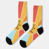 De zon schijnt elke dag en jij ook 2 sokken (Links)