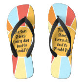 De zon schijnt elke dag en jij ook 2 teenslippers (Voetbed)