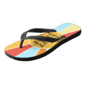 De zon schijnt elke dag en jij ook 2 teenslippers (Schuin)