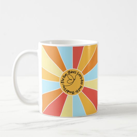 De zon schijnt elke dag en jij ook 3 koffiemok (Links)