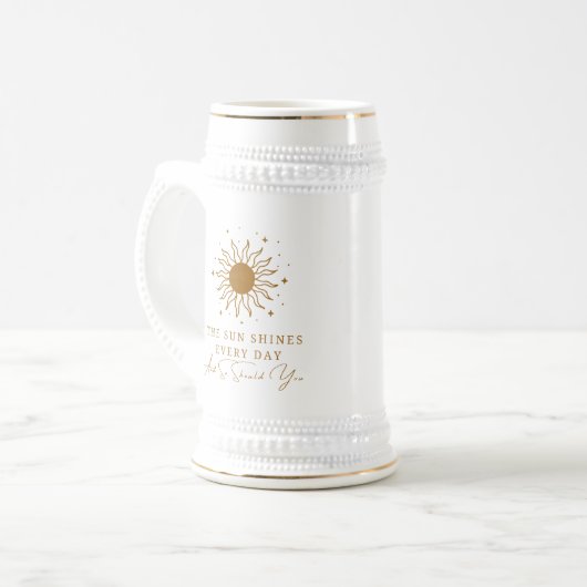 De zon schijnt elke dag en jij ook 9 bierpul (Voorkant links)