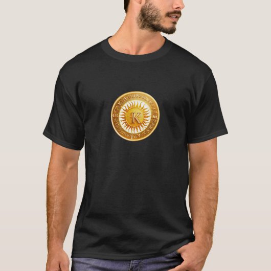 De zon schijnt met de letter k t-shirt (Voorkant)