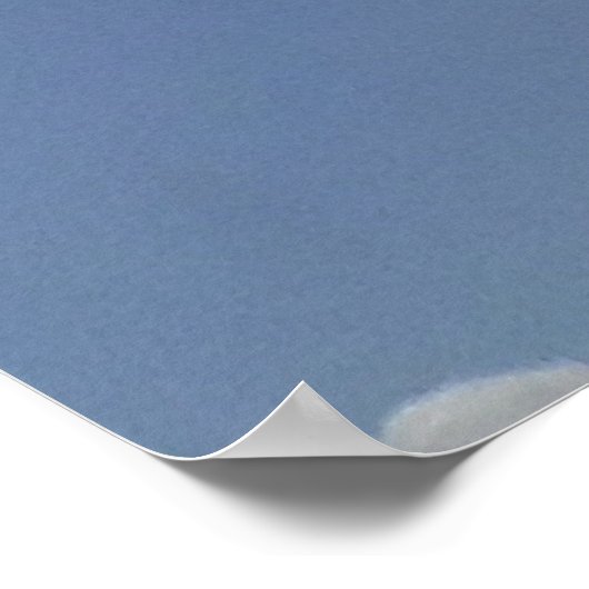 De zon schittert altijd achter het Poster wolken (Hoek)