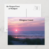 De zon stelt roze in briefkaart (Voorkant / Achterkant)