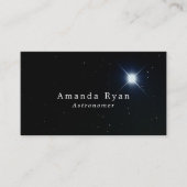 De zon, ster, astronomie visitekaartje (Voorkant)