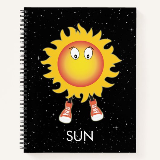 De Zon & Sterren in de Ruimte Notitieboek (Voorkant)