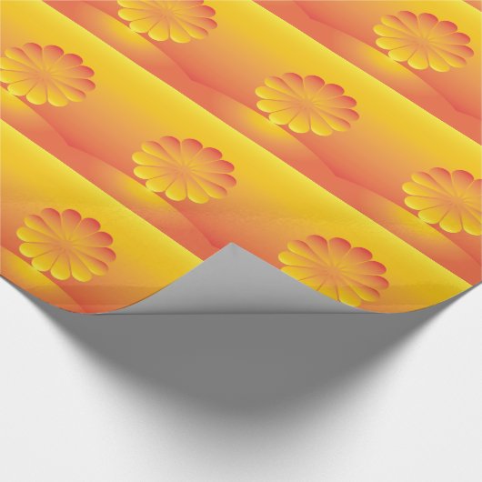 de zon stijgt cadeaupapier (Hoek)