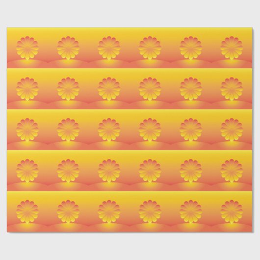 de zon stijgt cadeaupapier (Vlak)