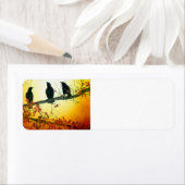 De zon stijgt etiket (Insitu)