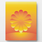 de zon stijgt fotoplaat (Voorkant)