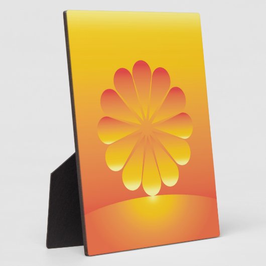 de zon stijgt fotoplaat (Zijkant)