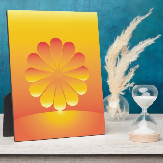 de zon stijgt fotoplaat (Zijkant)