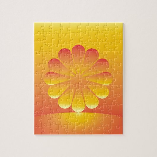 de zon stijgt legpuzzel (Verticaal)