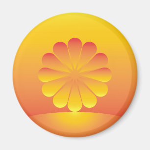 de zon stijgt magneet