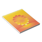 de zon stijgt notitieblok (Schuin)
