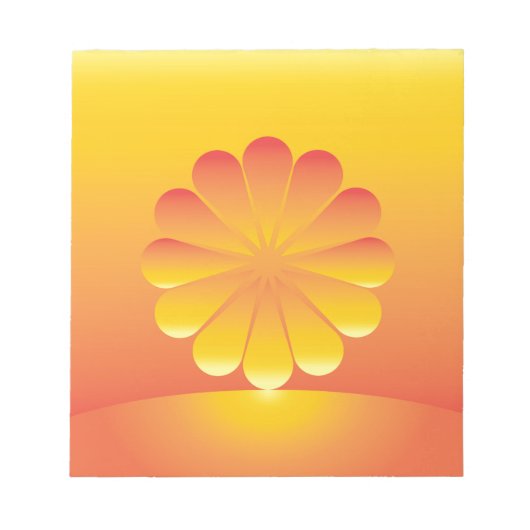 de zon stijgt notitieblok (Voorkant)