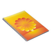 de zon stijgt notitieboek (Rechterzijde)
