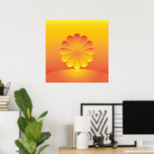 de zon stijgt poster (Thuiskantoor)