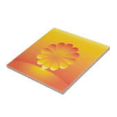 de zon stijgt tegeltje (Zijkant)