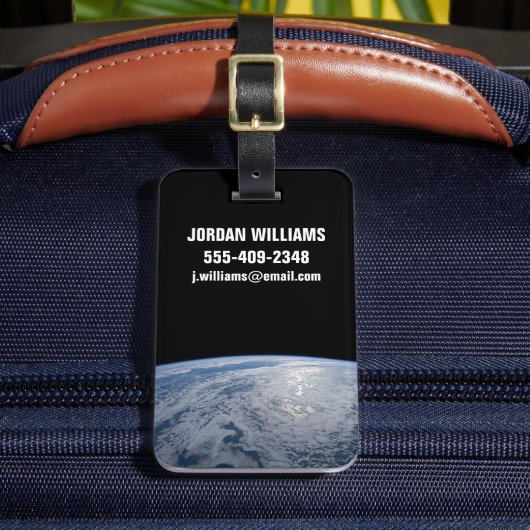 De zon straalt uit op de Stille Zuidzee. Bagagelabel (Voorkant Insitu 2)