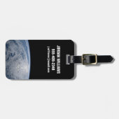 De zon straalt uit op de Stille Zuidzee. Bagagelabel (Voorkant horizontaal)