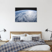 De zon straalt uit op de Stille Zuidzee. Canvas Afdruk (Insitu (Slaapkamer))