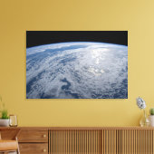 De zon straalt uit op de Stille Zuidzee. Canvas Afdruk (Insitu (Woonkamer))