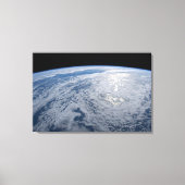 De zon straalt uit op de Stille Zuidzee. Canvas Afdruk (Voorkant)