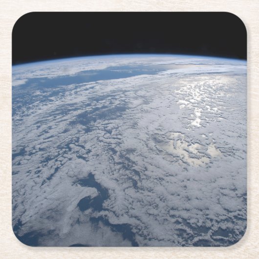 De zon straalt uit op de Stille Zuidzee. Kartonnen Onderzetters (Voorkant)