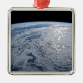 De zon straalt uit op de Stille Zuidzee. Metalen Ornament (Voorkant)