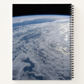 De zon straalt uit op de Stille Zuidzee. Notitieboek (Achterkant)